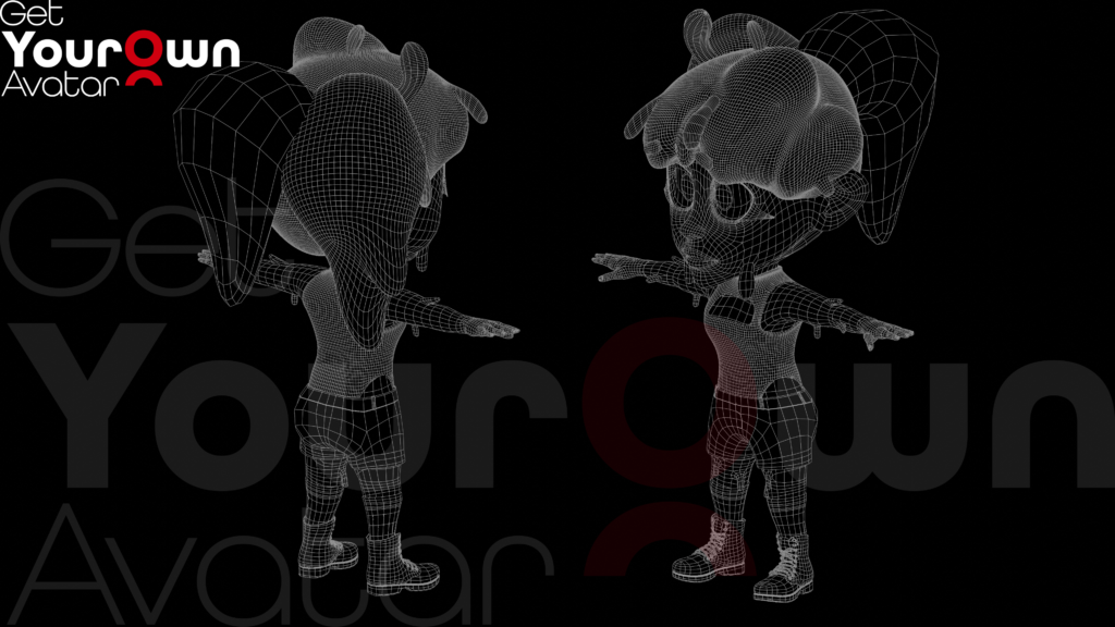 Chibi Solid Wireframe View